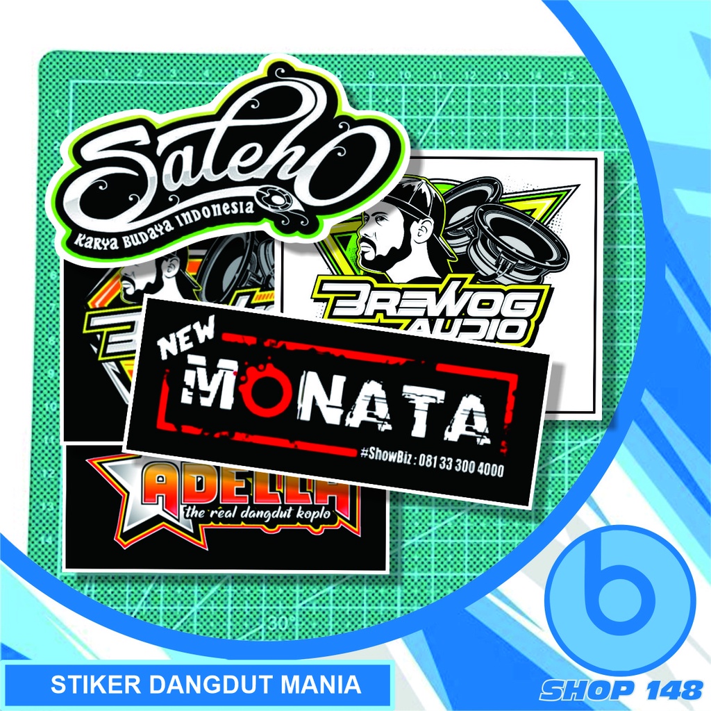 stiker dangdut mania / orkes dangdut / stiker sound / brewog audio / MG 86 / OM ADELLA / SAGITA