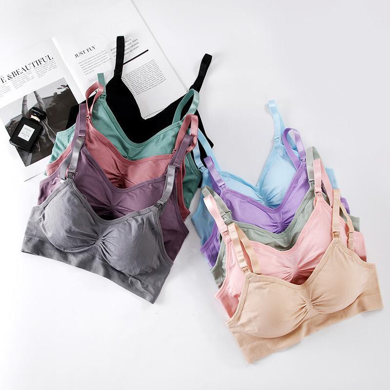 T&amp;Y Bra Wanita Ibu Menyusui Fashion 6433 BH Menyusui Tanpa Kawat Pakaian Dalam Polos Import Murah