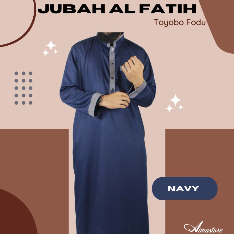 BAJU MUSLIM GAMIS PRIA /KOKO PRIA /JUBAH AL FATIH GAMIS PRIA DEWASA "GRATIS PECI" (BISA COD)