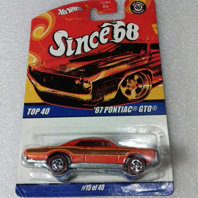 HOT WHEELS 67 PONTIAC GTO. CARD SINCE 68 SERIE. FULL BESI BODY CHASSIS
