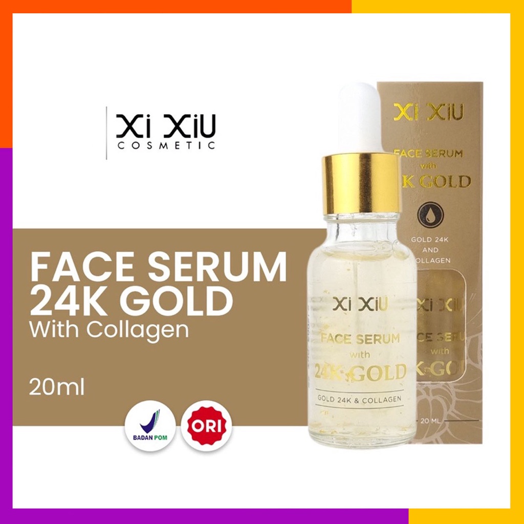 XI XIU FACE SERUM 24K GOLD // SERUM WAJAH GOLD // XI XIU BPOM