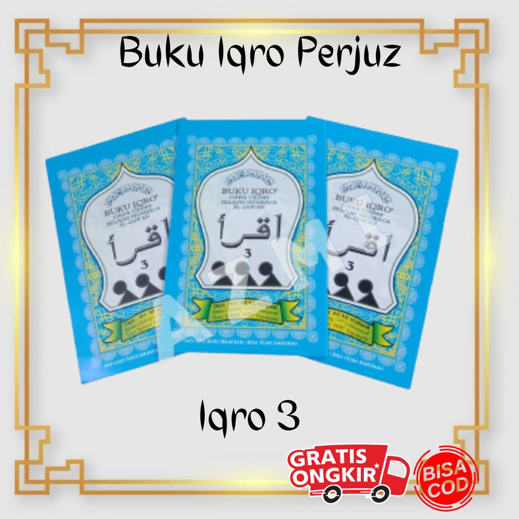 Buku IQRO Bendel Kecil Jilid 3 CD Buram