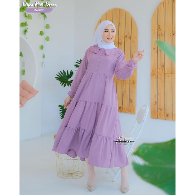 Dhea Midi Dress by Alfaro | Gamis Midi Dhea by Alfaro | Midi Dress by Alfaro