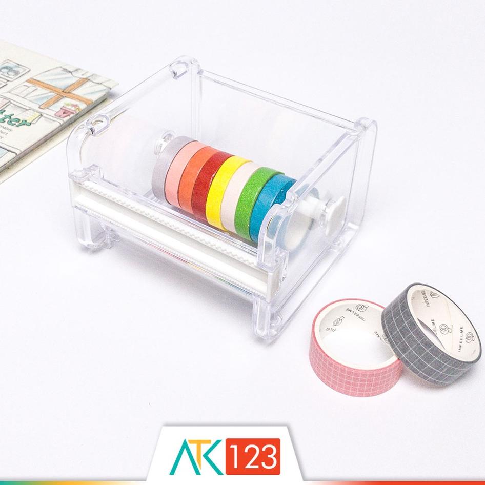 

Sale Sekarang Tempat / Kotak Penyimpanan Washi Tape Storage Box / Holder / Cutter / Dispenser LTT