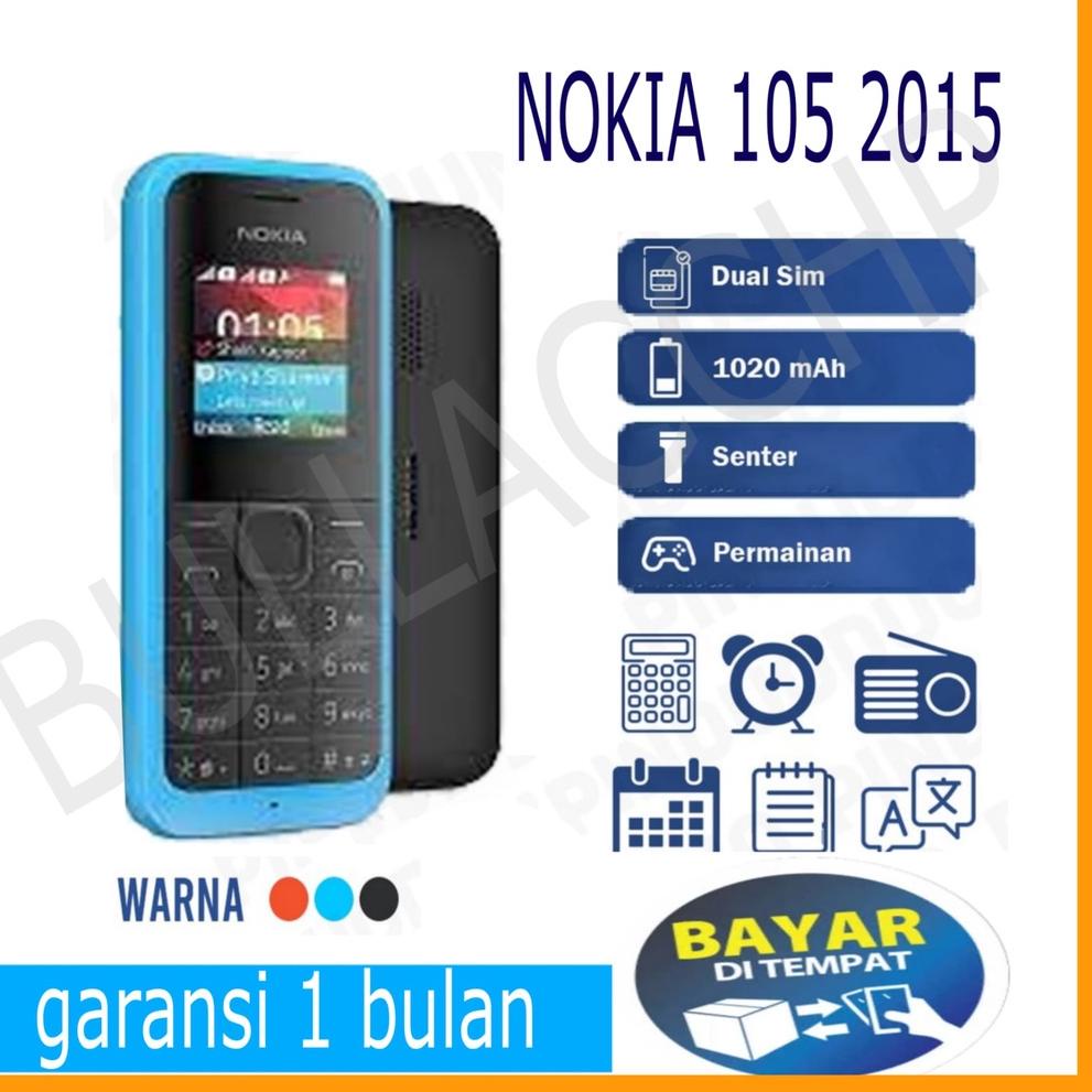 4.4 HARGA GROSIR HandPhone [ HP ] Nokia 105 2015 FM Hp Murah Mobile Phone Single SIM