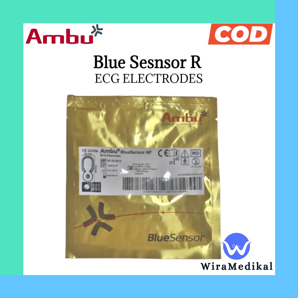 Electroda Ambu blue sensor Anak dan Dewasa  Elektroda BlueSensor Child and Adult Ambu ECG Electrode EKG Elektroda