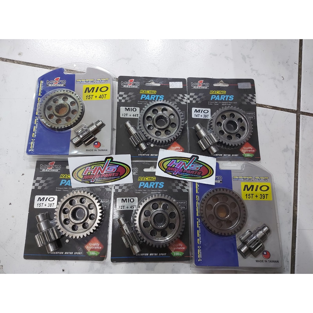 Gear Ratio Moto 1 moto1 Racing MIO