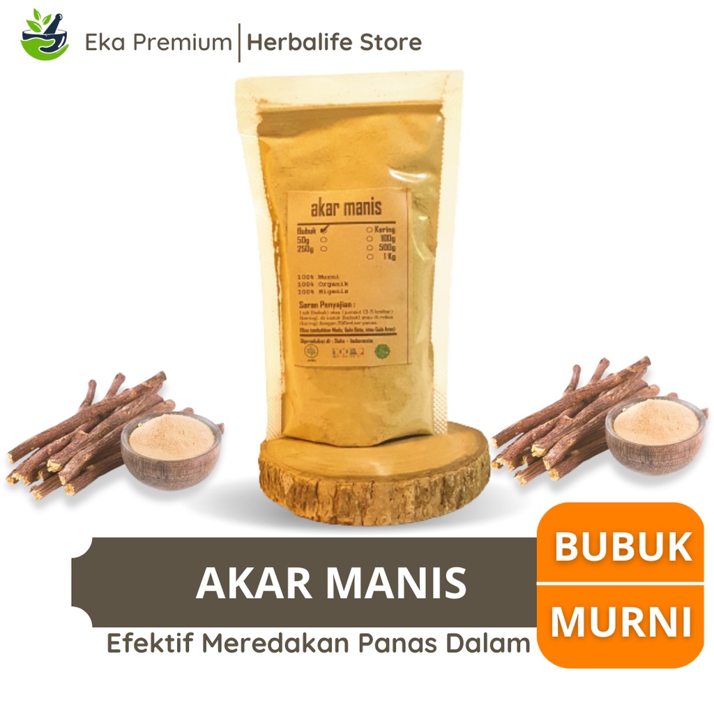 

AKAR MANIS BUBUK Kayu Legi Kering Asli Ramuan Rempah Herbal Wangi Jamu Minuman Obat Tradisional Panas Dalam Batuk Pernafasan