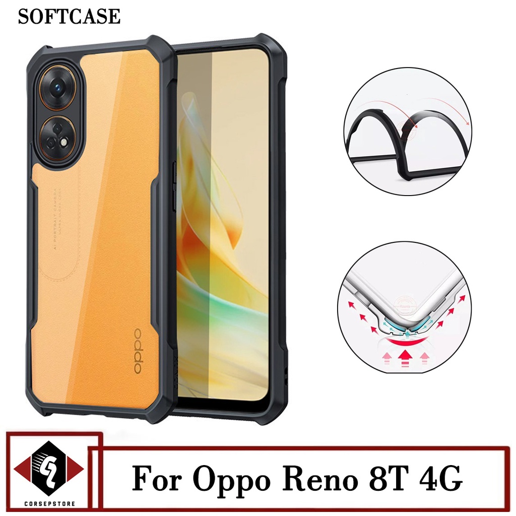 Promo Case Transparan Oppo Reno 8T 4G Terbaru Softcase Pelindung Belakang Hp
