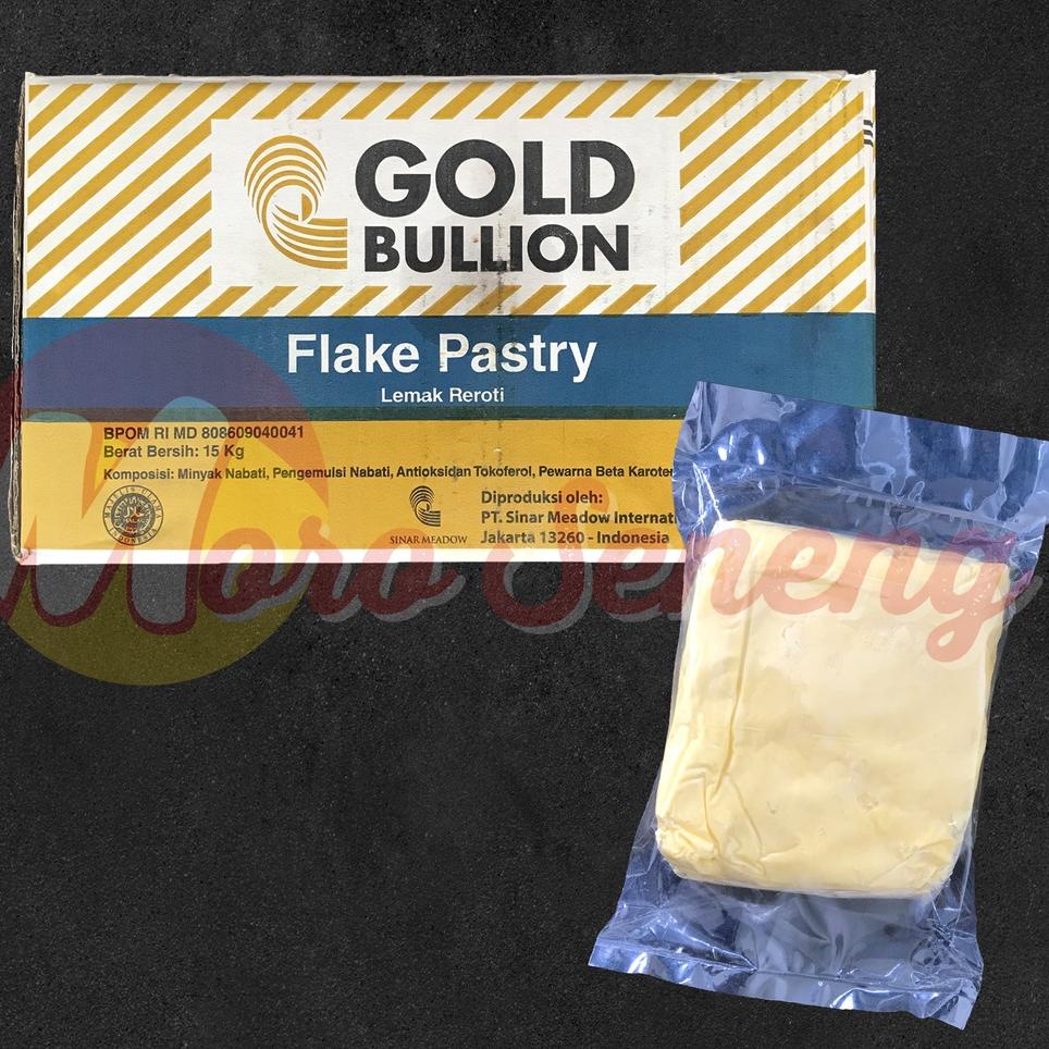

Cepaat Korsvet / Corsvet / Puff Shortening / Mentega Pastri / Flake Pastry Gold Bullion 250 gr 500 gr (Repack)