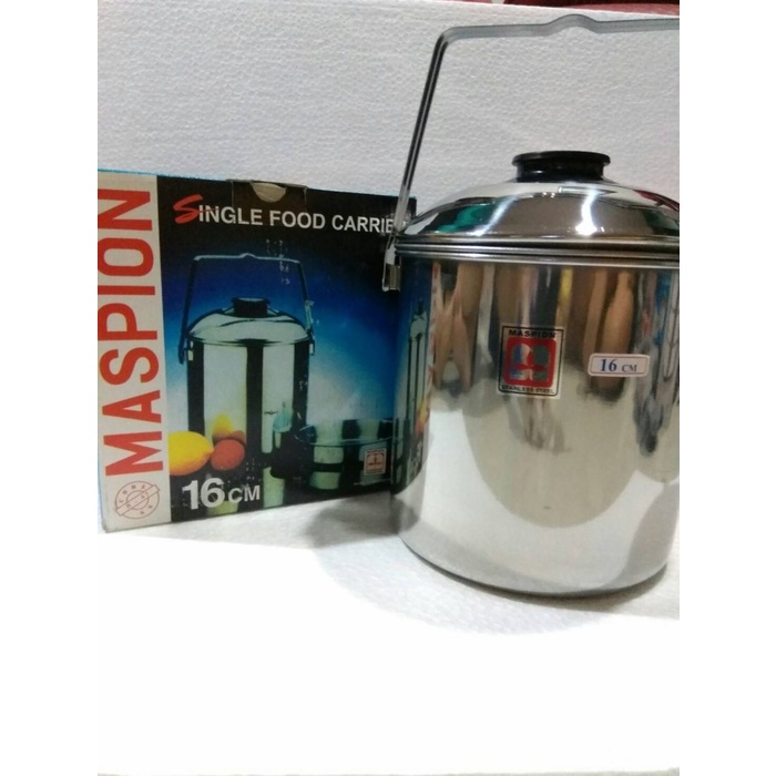 Rantang Rantang Tunggal Maspion 16Cm Stainless Steel