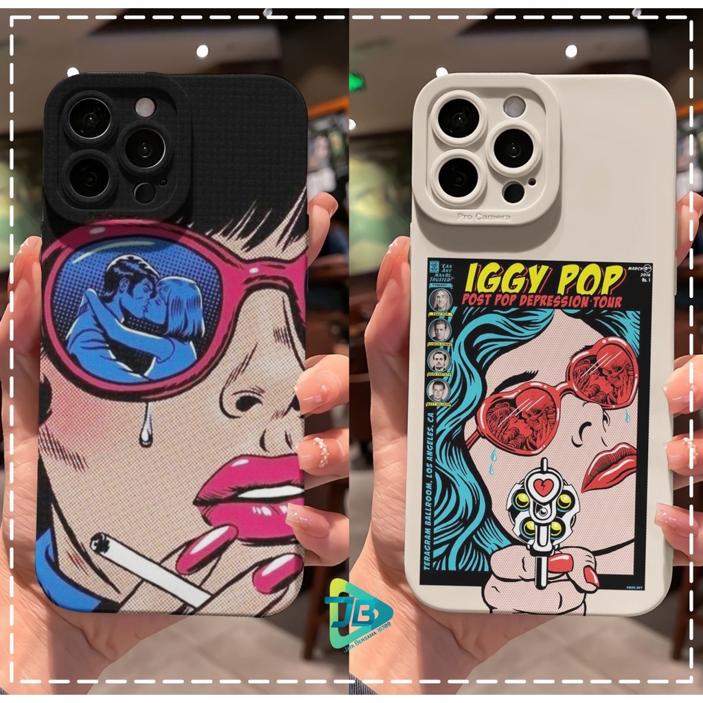 CUSTOM CASE SOFTCASE SILIKON PROCAMERA IGGY POP CUSTOM OPPO A3S A1K A5S A7 A37 NEO 9 A15 A15S A16 F1S A59 A96 A52 A92 A31 A8 A33 A53 A9 A5 2020 JB7412