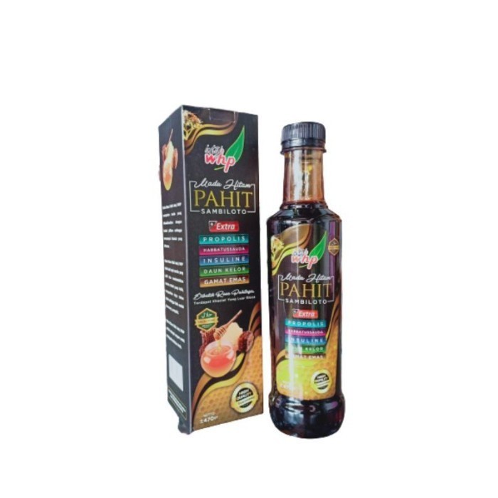 

Madu hitam pahit whp, intaj whp plus gamat emas sambiloto insulin470ml