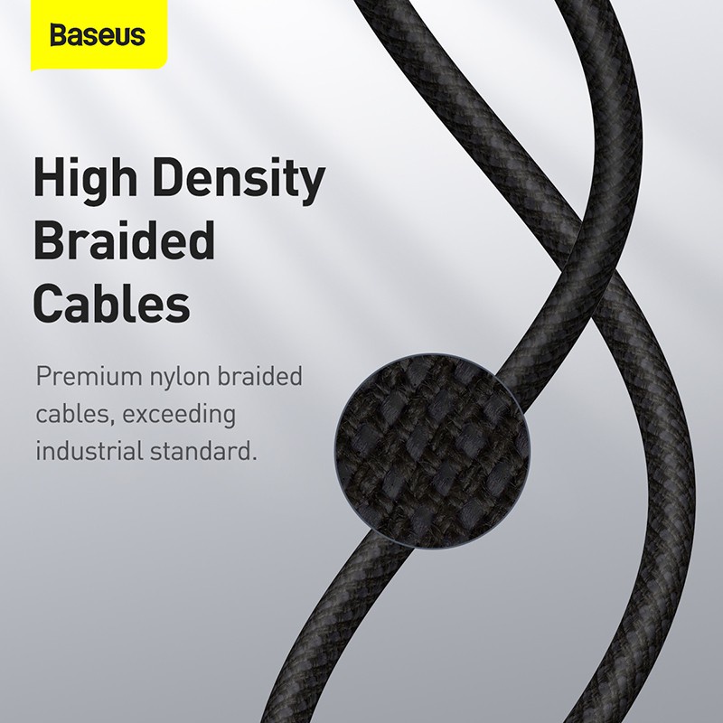 BASEUS High Density Braided Data Cable Type-C to Type-C 100W - 2M
