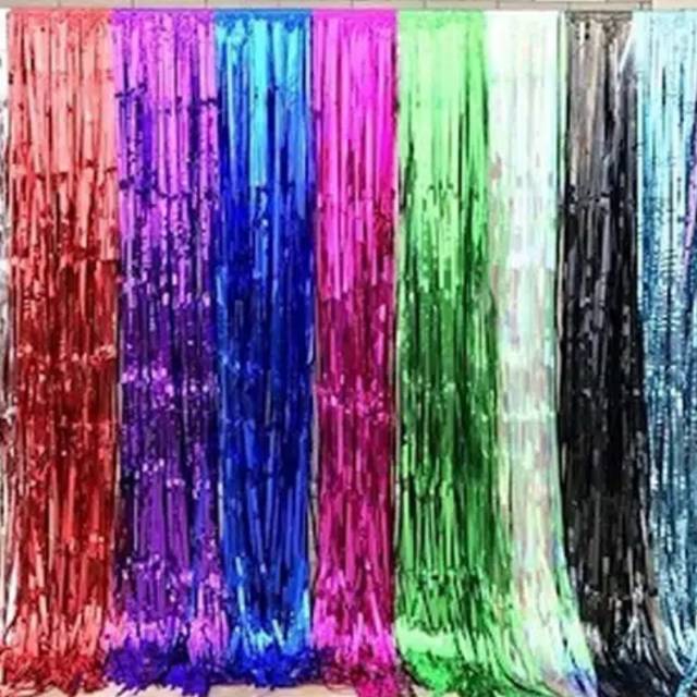 Tirai foil/Foil Curtain/Tirai Dekorasi/Tirai Rainbow /Tirai Pelangi / Titai hiasan party  /Foil curtain / tirai foil ulang tahun birthday / tirai balon /rumbai foil / party backdrop dekorasi ulang tahun