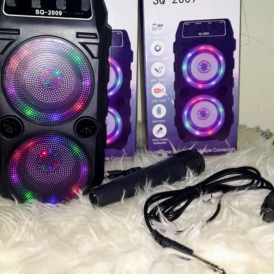 ☺ Speaker Bluetooth SQ 2009 speaker Bluetooth + mic karaoke SQ 2009 ֍
