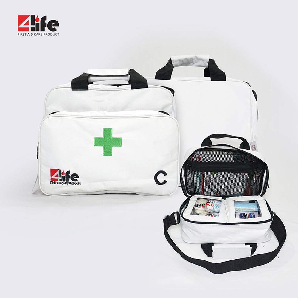 FIRST AID KIT P3K 4LIFE WHITE BAG TYPE C + ISI / FIRST AID KIT P3K MURAH / JUAL FIRST AID KIT P3K TY