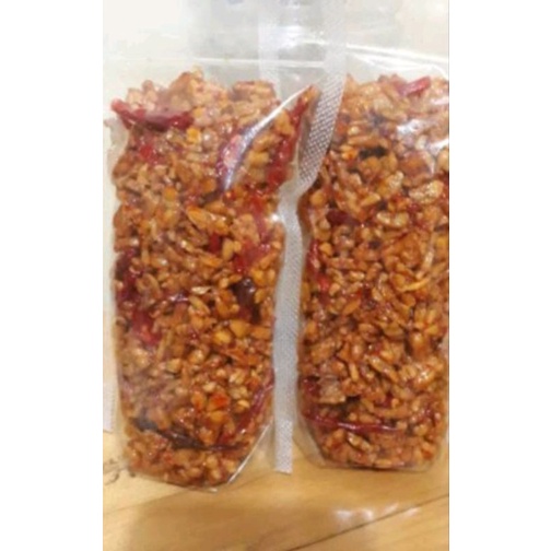 

kering tempe + kacang tanah pedas manis