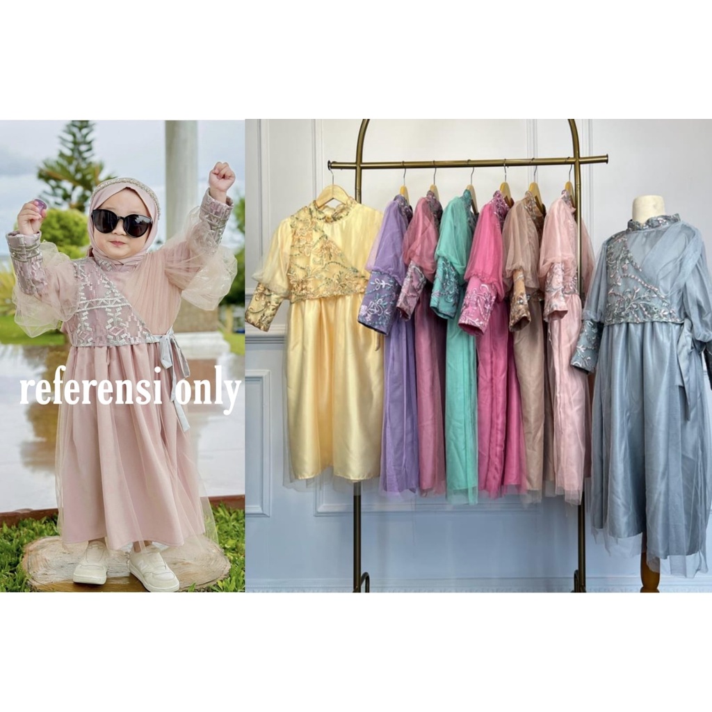 PCS MAXY HAVVA KID MS 3 UKURAN S M L FASHION PAKAIAN ANAK PEREMPUAN DRESS GAMIS MAXI