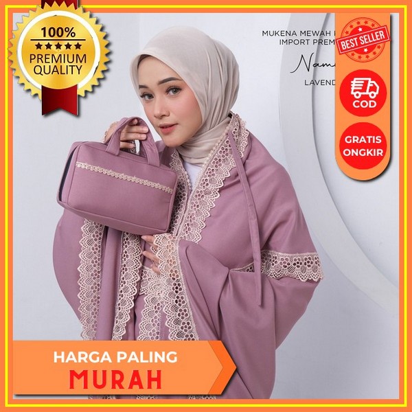 Sp Jasmine- Mukena Bordir Renda Cantik Supersilk Tule Dewasa Mewah Hantaran Maskawin Seserahan Tasik