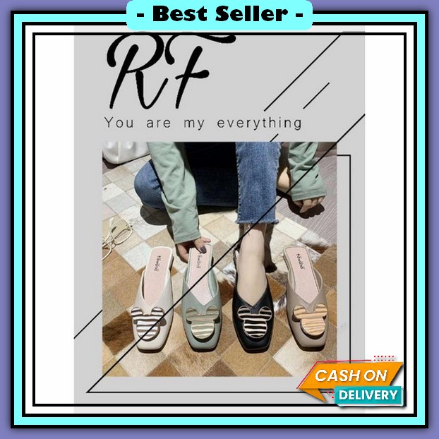 Osm Jkt S5623 Sandal Slop Flat Rumahan Empuk Elastis / Sendal Anti Slip / Sandal Jelly Korean Import