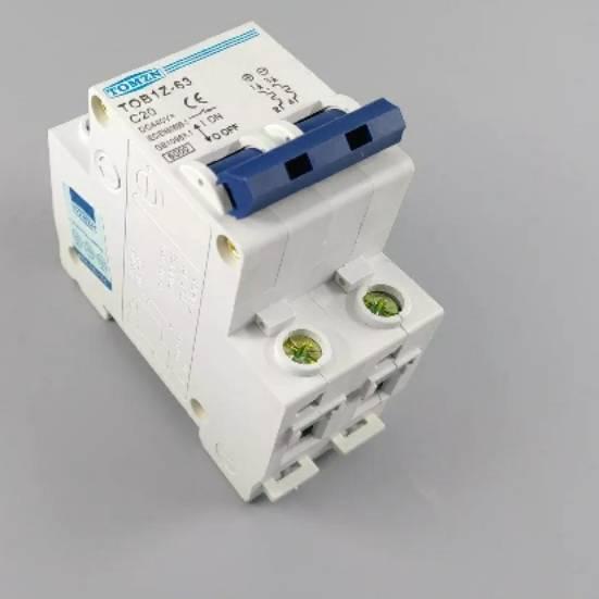 ✥ MCB DC 2 P 20A DC 440 V Direct Current Circuit breaker MCB C curve ֍