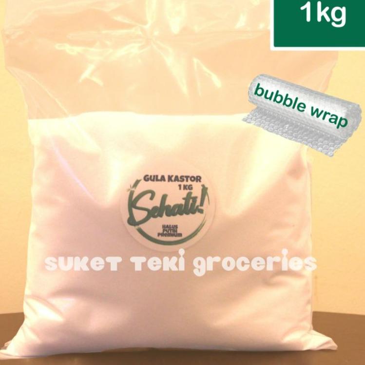 

Untung maksimal Gula Kastor / Caster Sugar / Castor Sugar 1kg Sehati Premium Pouch
