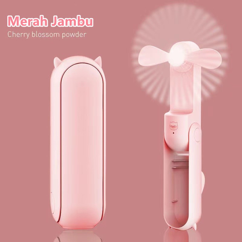 Mini Kipas angin 4800mAh Power bank 2 in1 USB Handheld Portable Fan