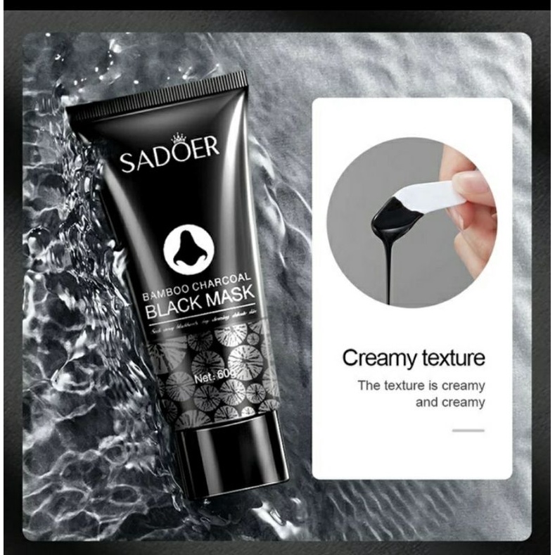 MASKER KOMEDO SADOER | BLACK MASK CHARCOAL ACTIVATED CARBON