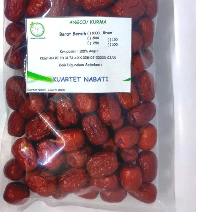 

☎ 1000gr Angco - Hong Zao (Red Dried Dates) Premium Dengan Varian Ukuran Jumbo/ Besar/ Sedang/ Kecil ☁