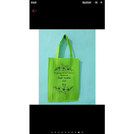 

Tas Spunbond plus Sablon ukuran 30x40