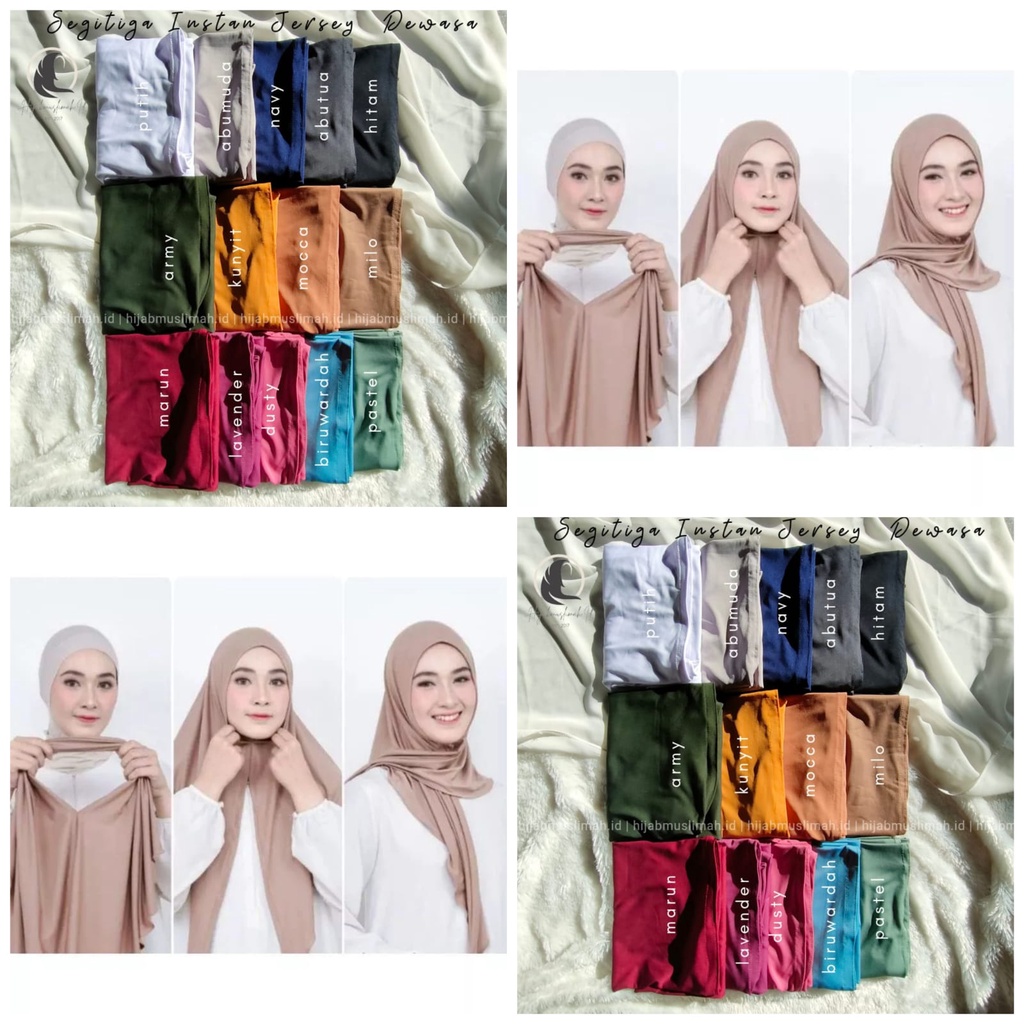 Segitiga Instan Jersey Oval Segi tiga instan