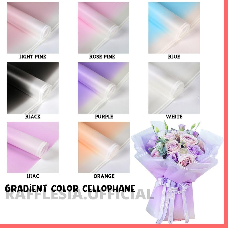 

Makin laris [5 LEMBAR] FLOWER WRAPPING GRADIENT COLOR CELLOPHANE WATERPROOF KERTAS BUKET BUNGA FLOWER WRAP/ PEMBUNGKUS