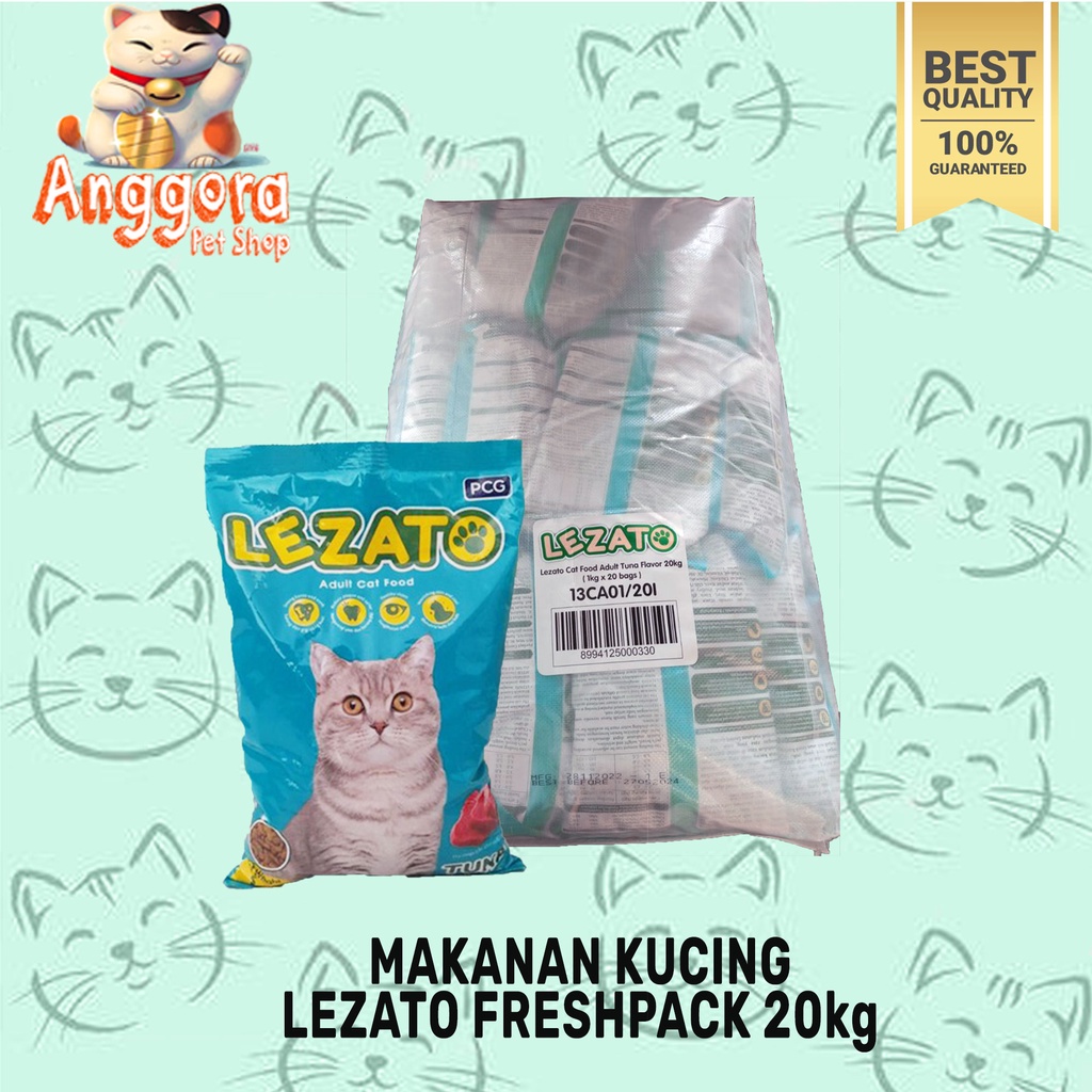 makanan kucing Tuna Flavour Lezato Adult  20kg cat food Murah  ( GRAB GOSEND )