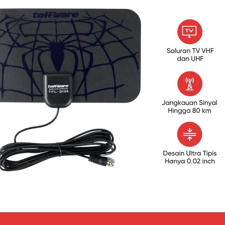☀ Antena TV Digital D139 DVB-T2 Power USB Penguat Sinyal Set Top Box STB Tabung LED Analog STB Smart TV Android COOCAA LG POLYTRON SAMSUNG SHARP ❊