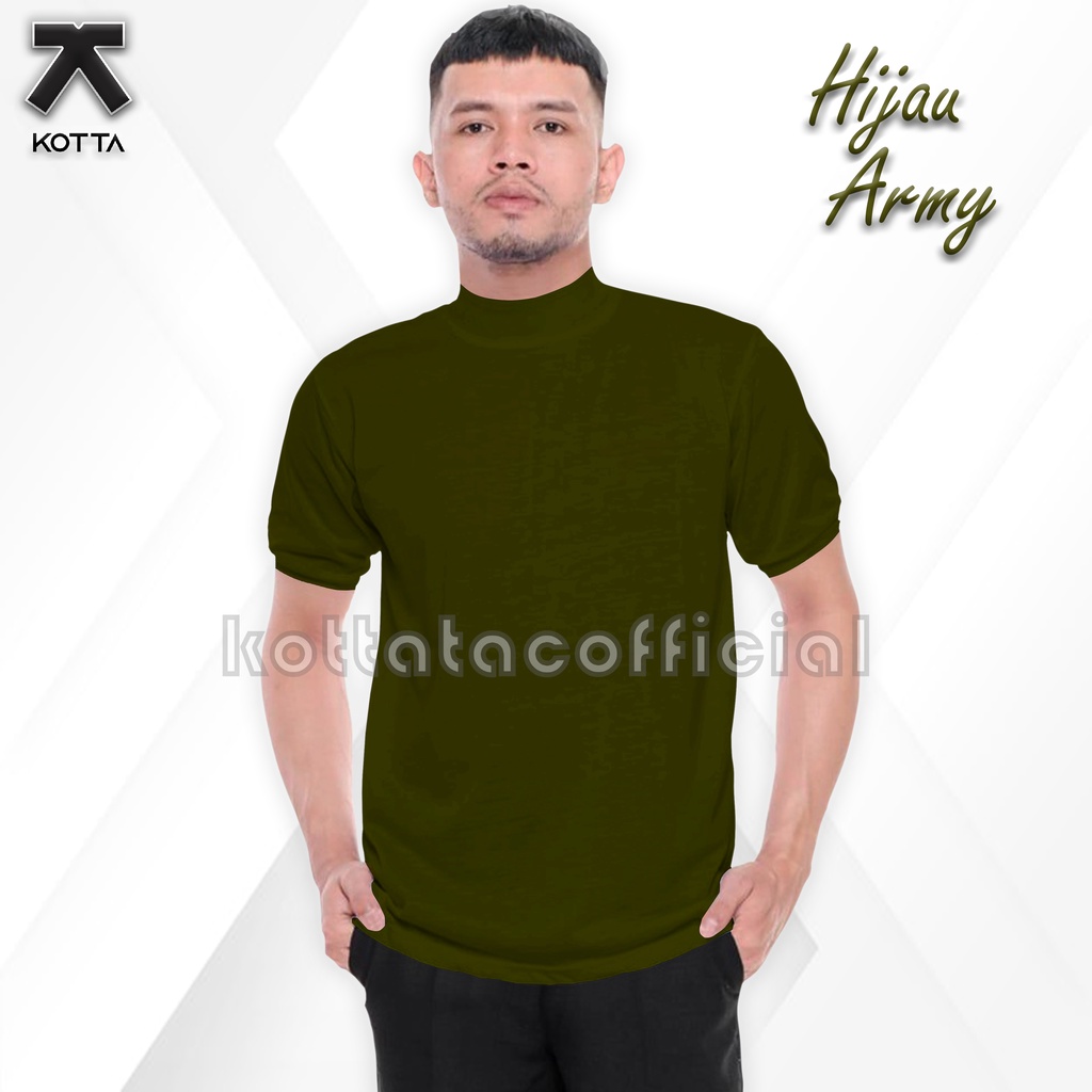 KAOS KERAH TINGGI LENGAN PENDEK - KAOS TURTLENECK - KAOS KERAH TINGGI UNISEX - BAJU KERAH TINGGI - KAOS KERAH KOREA - KAOS KERAH TINGGI LENGAN PAJANG