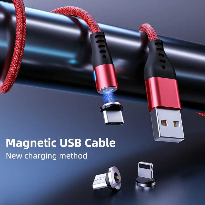 Kabel Charger Magnetic USB Type C 2.1A 100 cm - A420