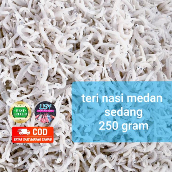 

Promo Max ikan asin teri nasi medan size sedang 250gr