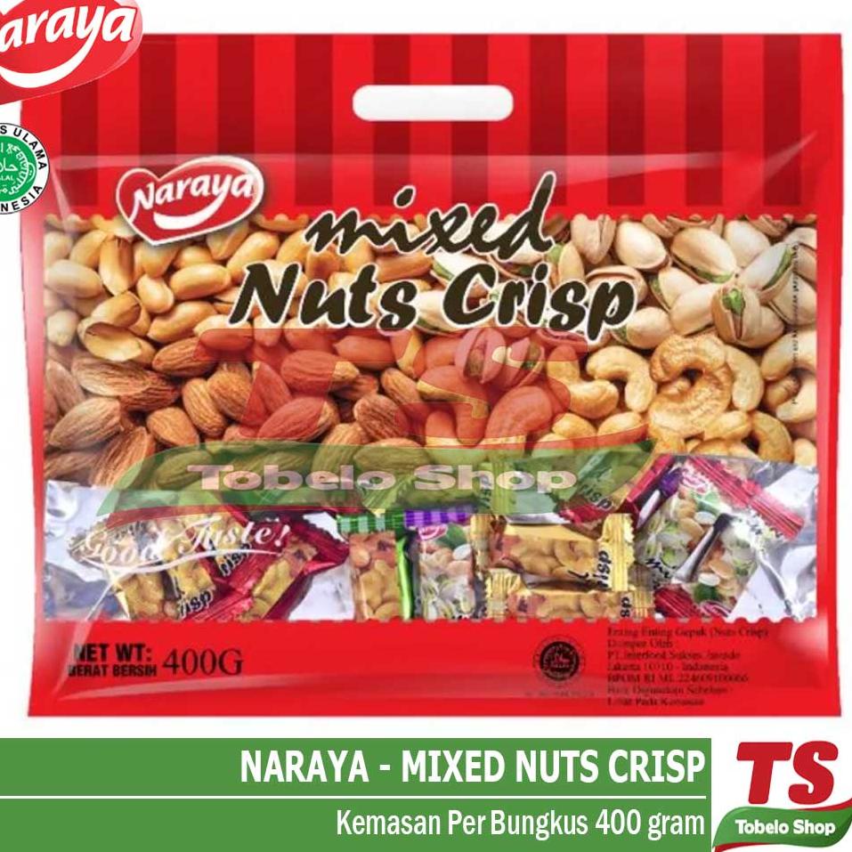 

Kepoin aja NARAYA MIXED NUTS CRISP 400 GRAM / PERMEN KACANG