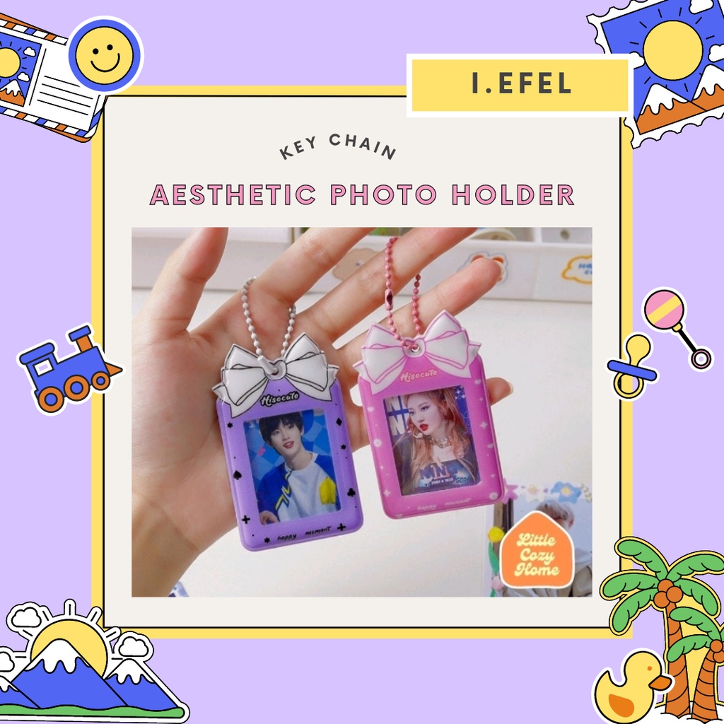 AESTHETIC CUTIE KAWAI KIYOWO PHOTO HOLDER KEY CHAIN