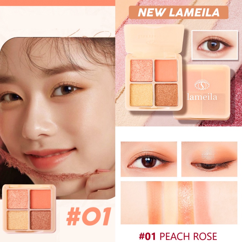 LAMEILA Eyeshadow New 4 Color Matte Shimmer Palette LA215 5187