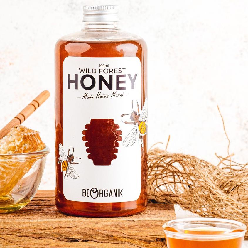 

➨ Hutan Beorganik 500ml (730gr) - Natural Raw Forest Honey Asli 100% ☉