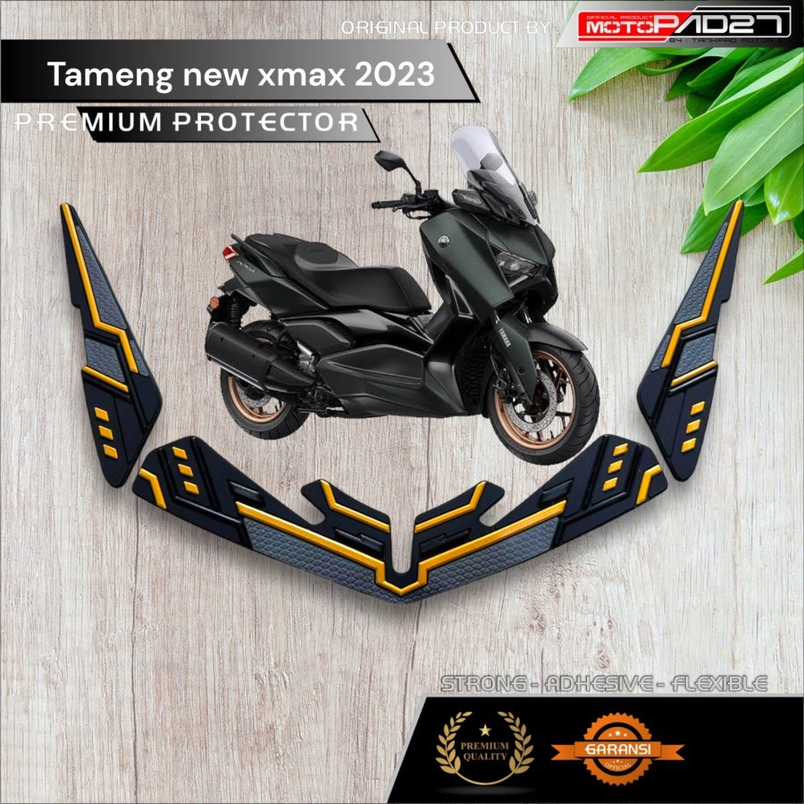 Motopad27 Sticker rubber protector alis lampu depan Xmax New 2023 stiker karet tameng depan Xmax 2023