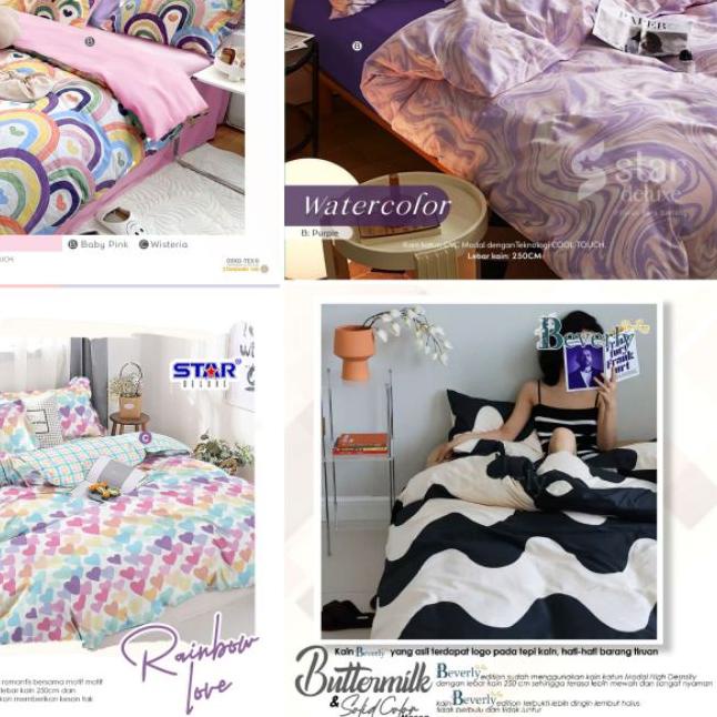 ✼ Sprei Set ANTI GESER Katun Lokal PREMIUM ➪