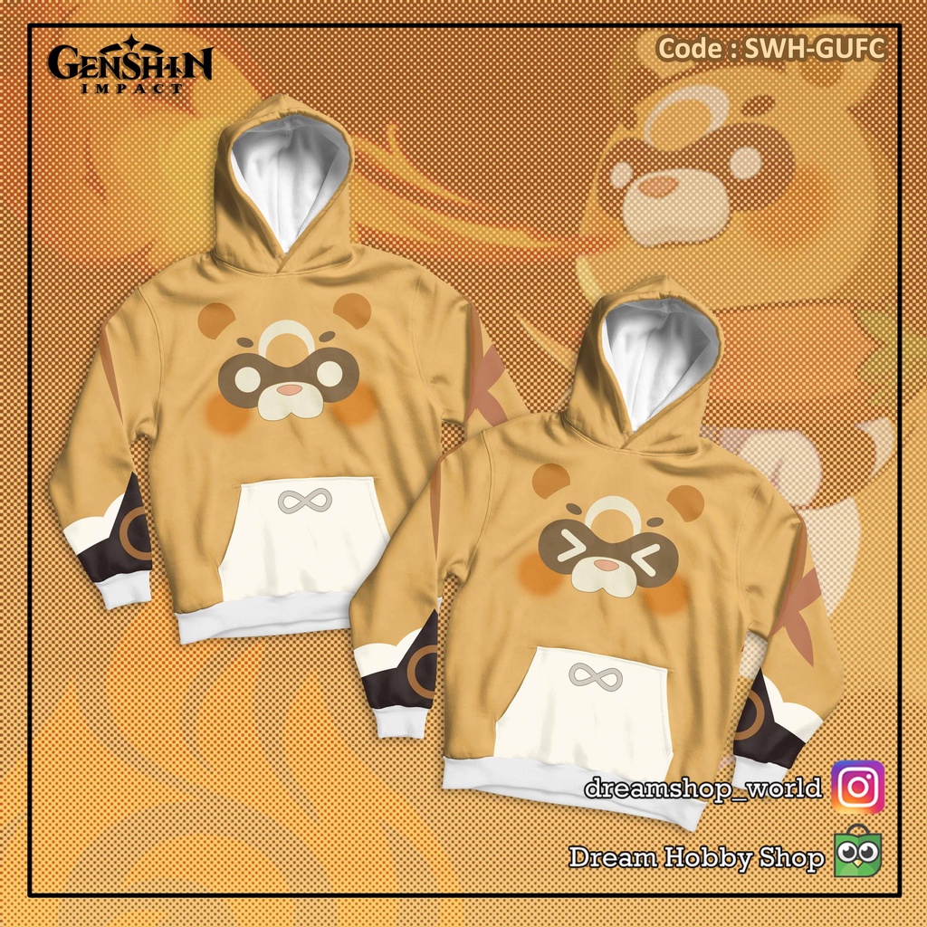 Sweater Hoodie Anime Game Guoba Genshin Impact