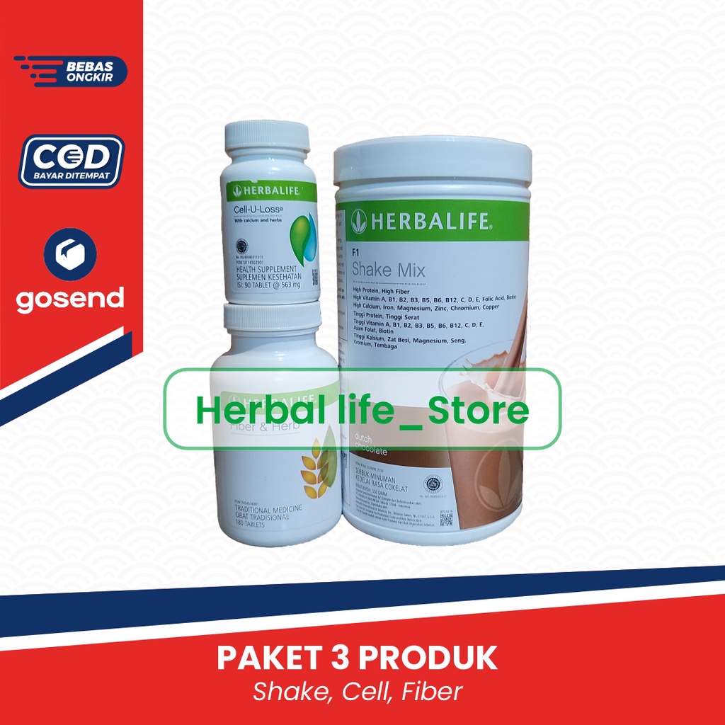herballife paket-herbalife shake original-cell u loss herbalife-herbalife fiber and herb