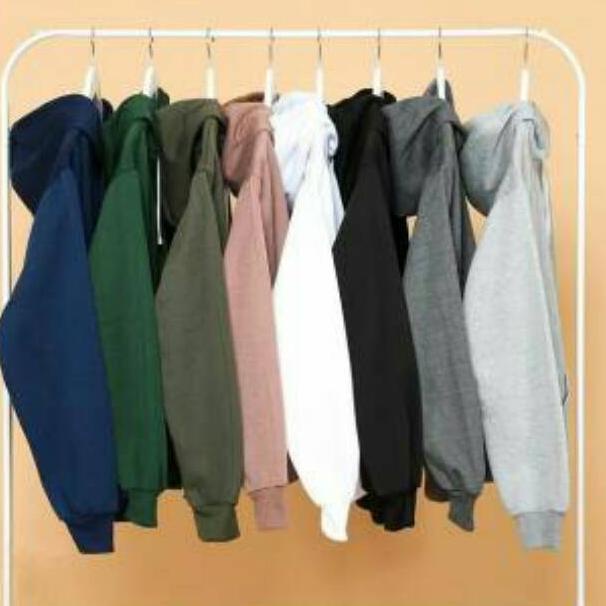 HOODIE POLOS 12 WARNA | HOODIE PRIA POLOS | HOODIE | HITAM | NAVY | HIJAU | ABU | KUNING | CHEKOUT