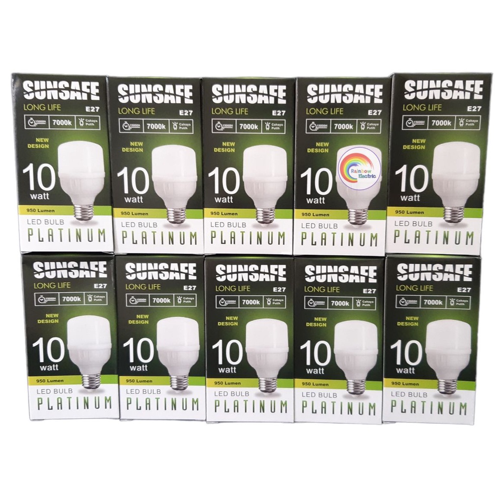Paket 10 Pcs SUNSAFE Platinum Lampu LED Capsule 10 Watt