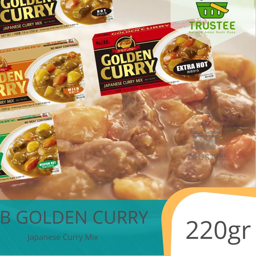 

✮ S&B Golden Curry Sauce Mix 220gr / Bumbu dapur saus kari kare import impor jepang ☂