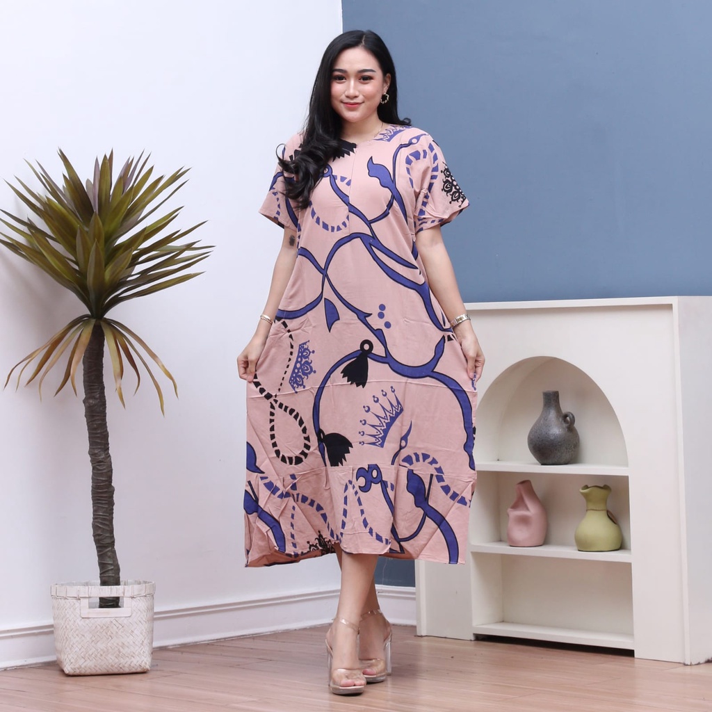 Daster Wanita Rayon Grade A Busui Resleting Depan Baju Tidur Daster Kekinian